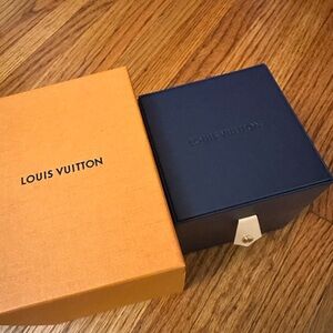 Louis Vuitton Orange and Navy Box Duo